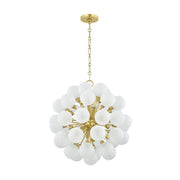 Mitzi - H1087806-AGB - Six Light Chandelier - Antoneta - Aged Brass