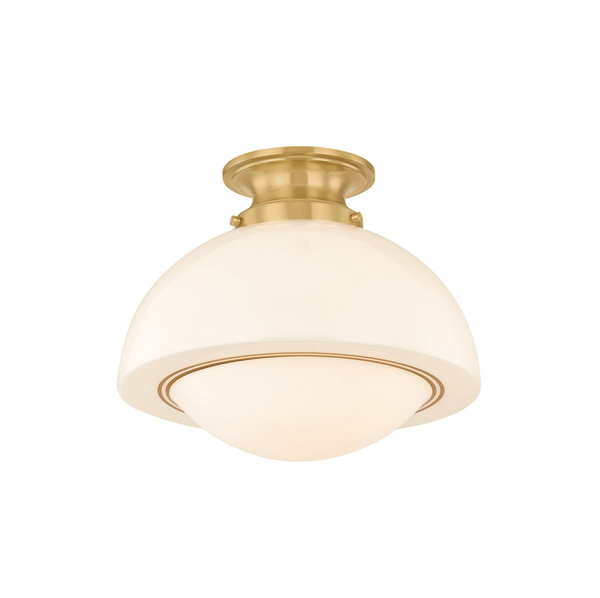 Mitzi - H1090601S-AGB - One Light Semi Flush Mount - Celine - Aged Brass