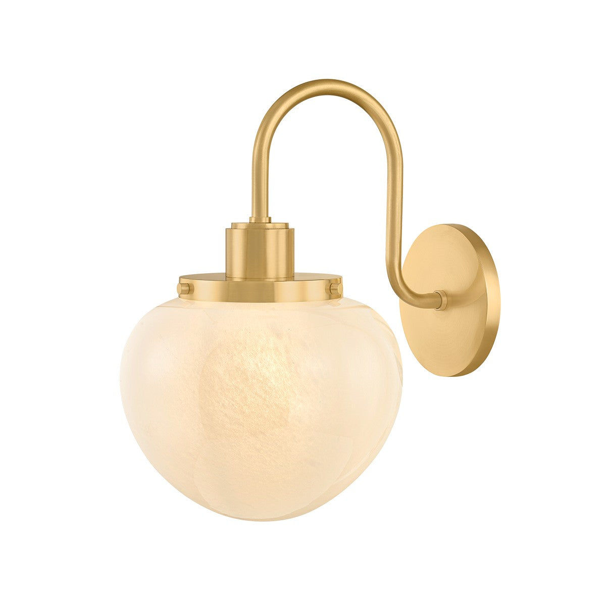 Mitzi - H1093101-AGB - One Light Wall Sconce - Kristen - Aged Brass