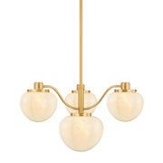 Mitzi - H1093804-AGB - Four Light Chandelier - Kristen - Aged Brass