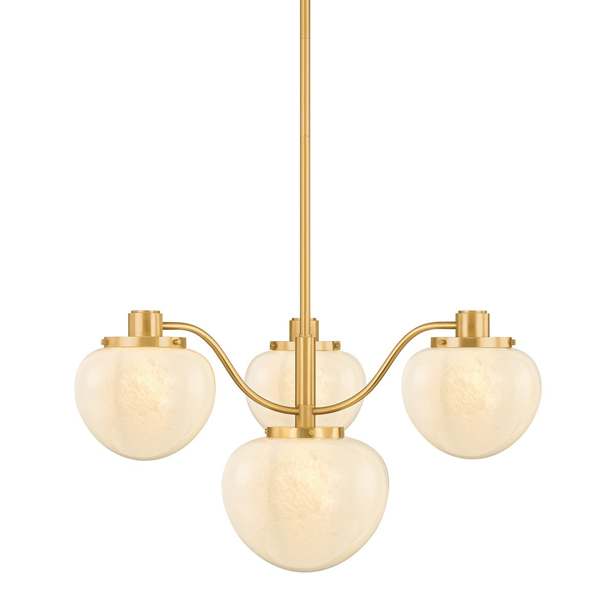 Mitzi - H1093804-AGB - Four Light Chandelier - Kristen - Aged Brass