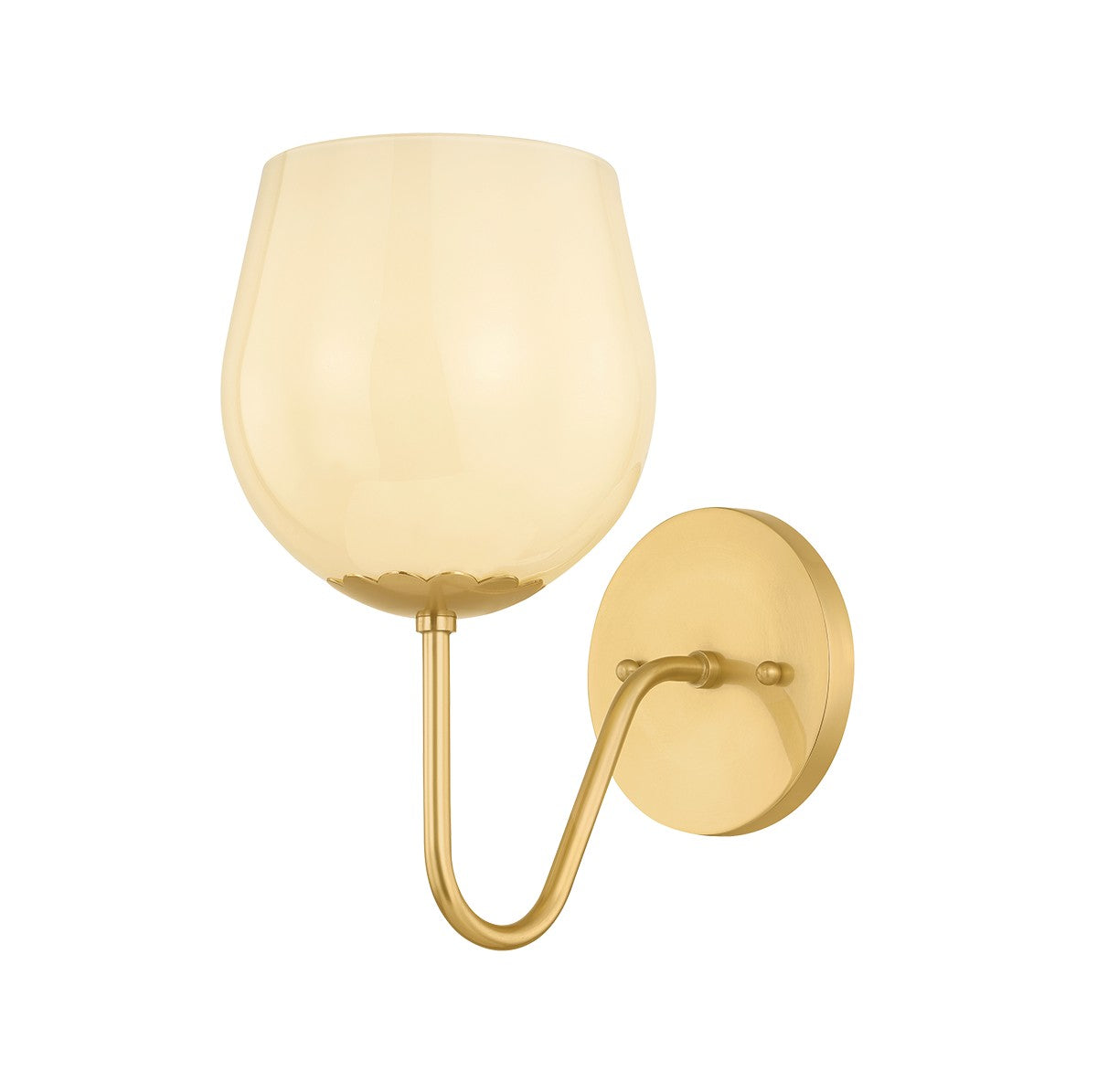 Mitzi - H1106101-AGB - One Light Wall Sconce - Genevieve - Aged Brass