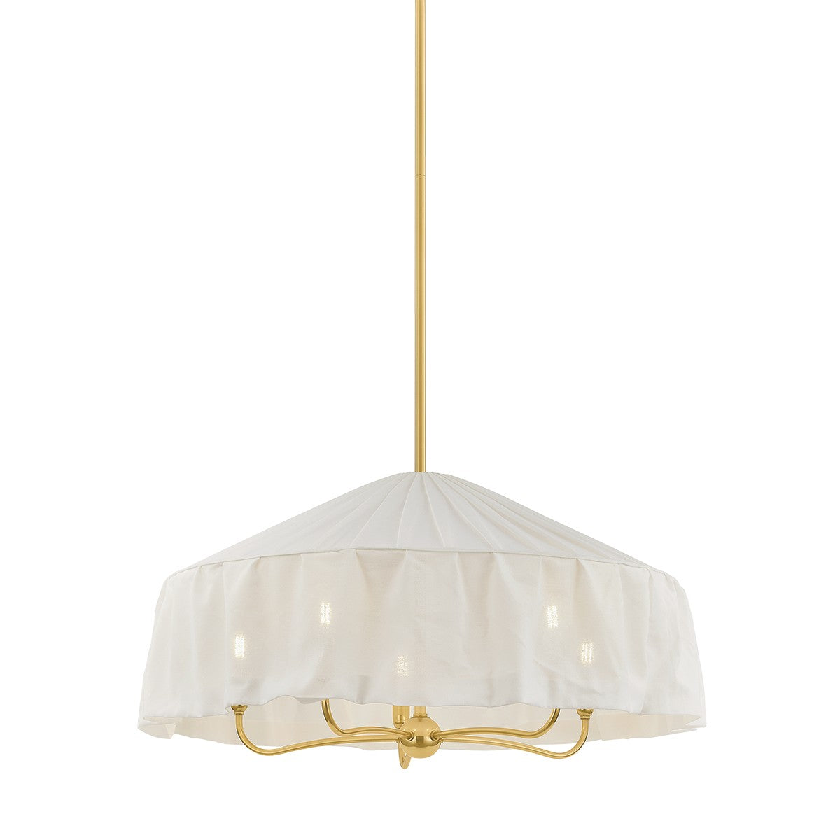 Mitzi - H1109805-AGB - Five Light Pendant - Shivonne - Aged Brass