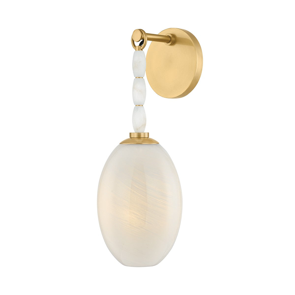 Mitzi - H1124101-AGB - One Light Wall Sconce - Yolanda - Aged Brass