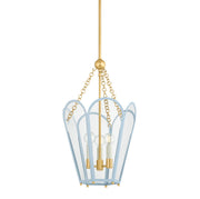 Mitzi - H1132703-AGB/SAO - Three Light Lantern - Clarisse - Aged Brass