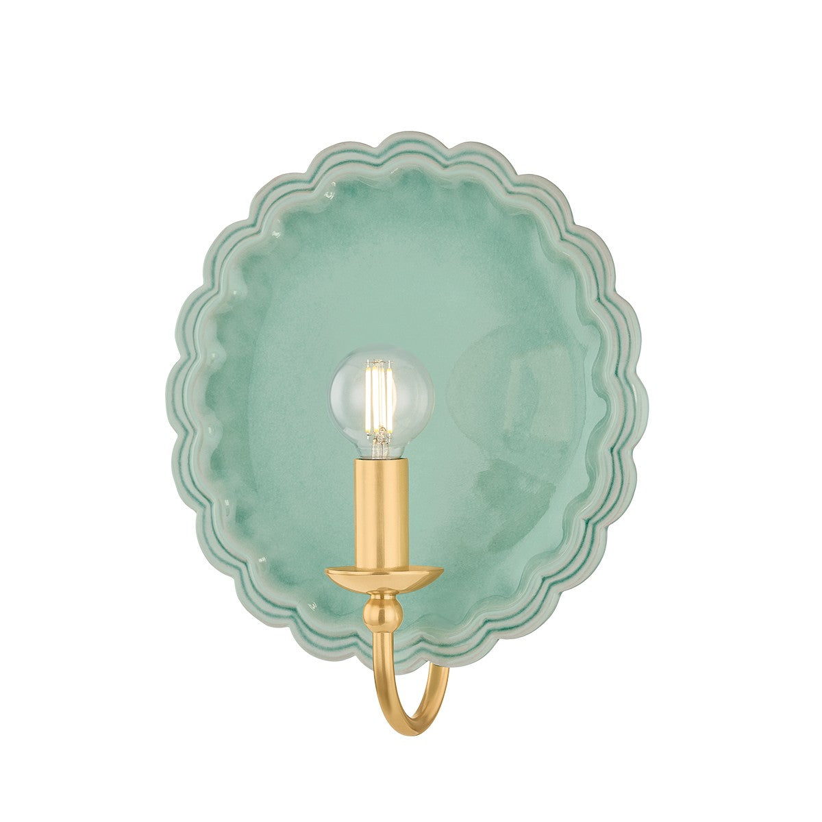 Mitzi - H1140101-AGB/CMC - One Light Wall Sconce - Paulette - Aged Brass