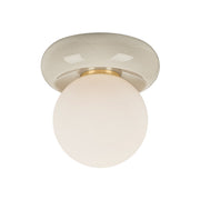 Mitzi - H1160501-AGB/CIC - One Light Flush Mount - Tyra - Aged Brass