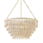 Mitzi - H805805-AGB - Five Light Chandelier - Tiffany - Aged Brass