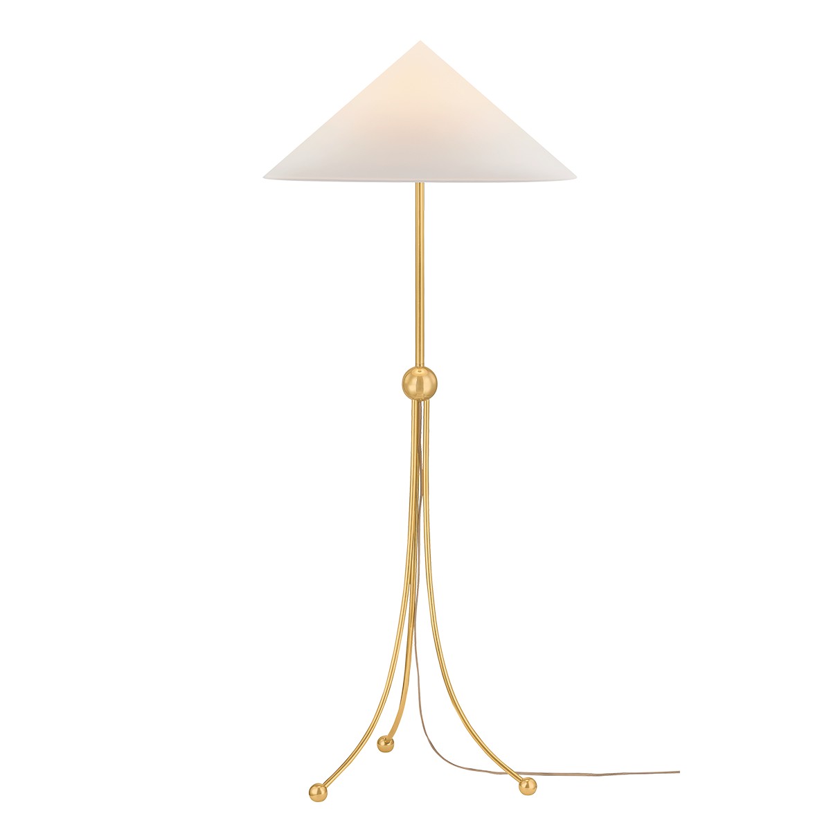 Mitzi - HL1089401-AGB - One Light Floor Lamp - Katya - Aged Brass