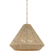 Troy Lighting - F1630-PBR - Four Light Pendant - Keats - Patina Brass