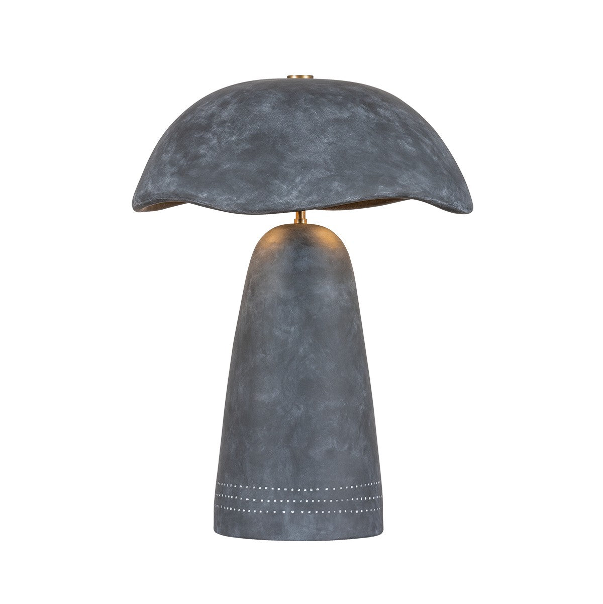 Troy Lighting - PTL1222-PBR/CAA - LED Table Lamp - Soloma - Patina Brass