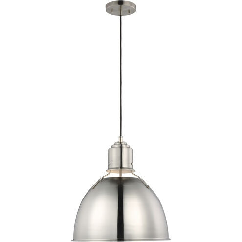 Visual Comfort Studio - 6680301-962 - One Light Pendant - Huey - Brushed Nickel