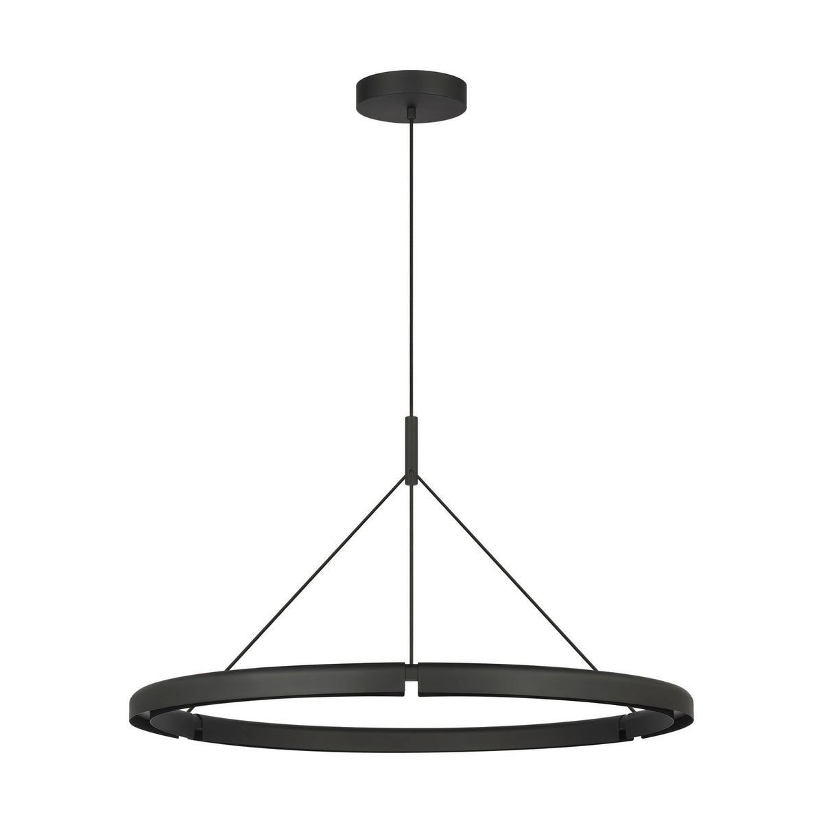 Visual Comfort Modern - PBCH80427B - LED Chandelier - Cloak - Nightshade Black