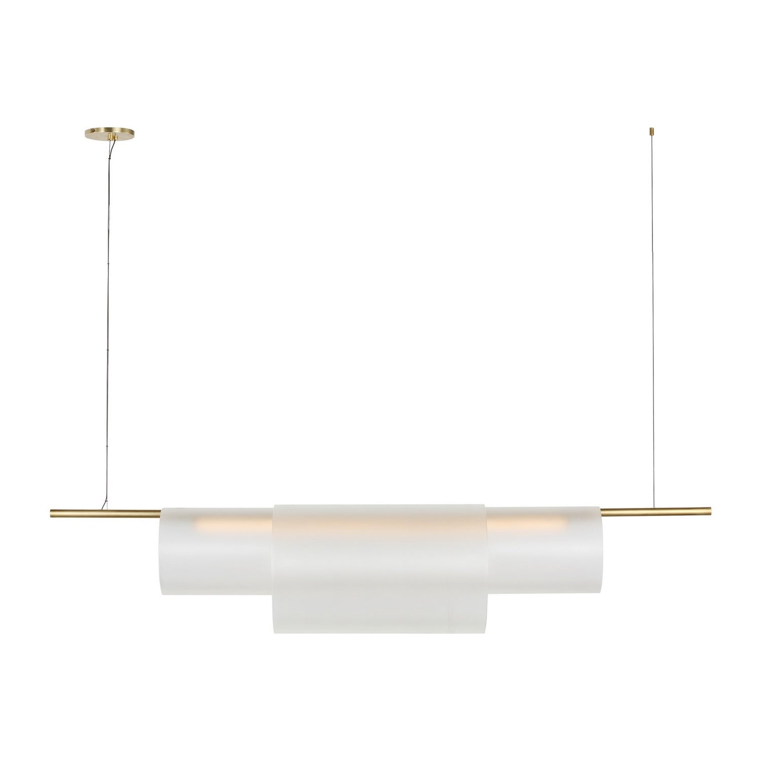 Visual Comfort Modern - PBLS80627HABEG - LED Linear Chandelier - Trace - Hand-Rubbed Antique Brass