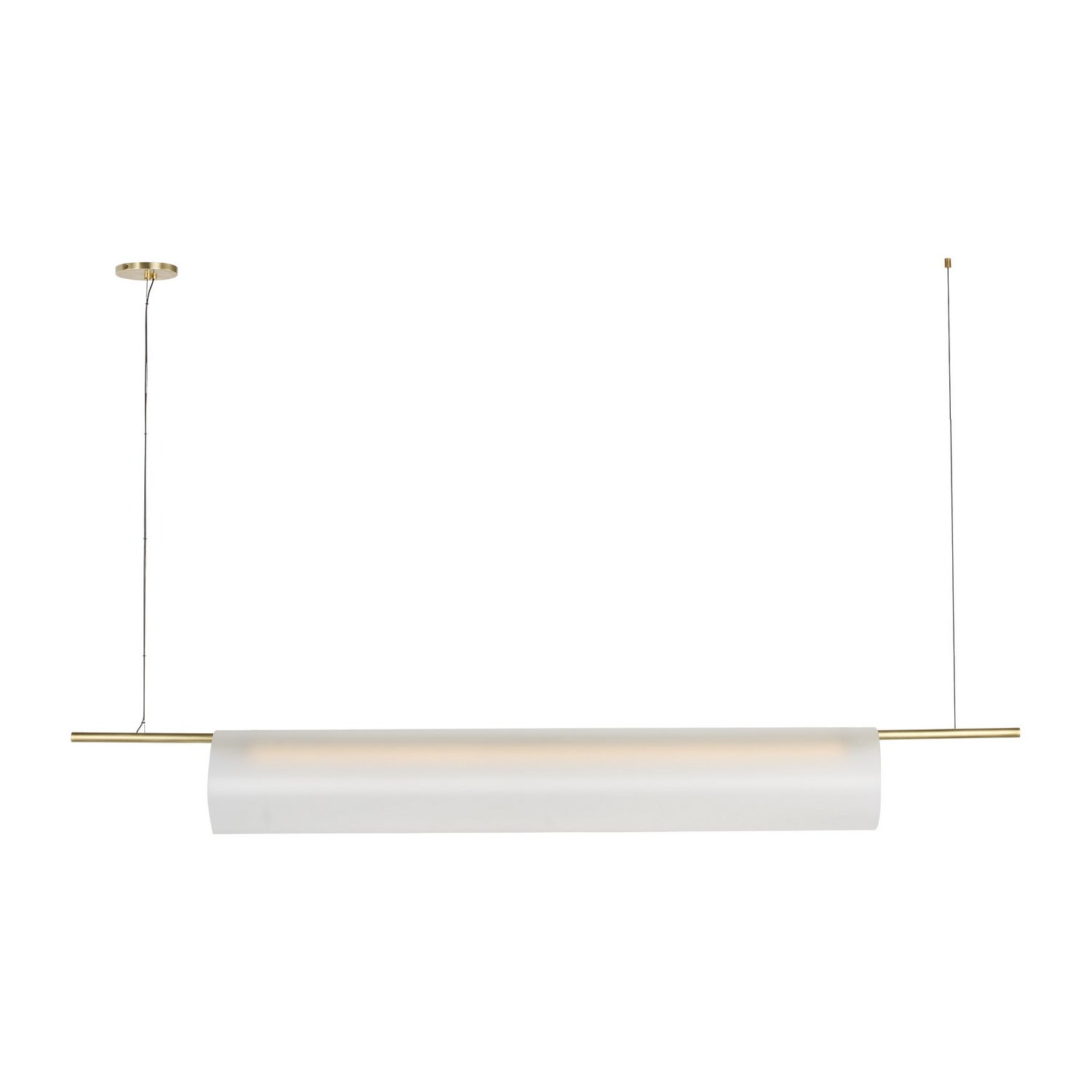Visual Comfort Modern - PBLS80727HABEG - LED Linear Chandelier - Trace - Hand-Rubbed Antique Brass