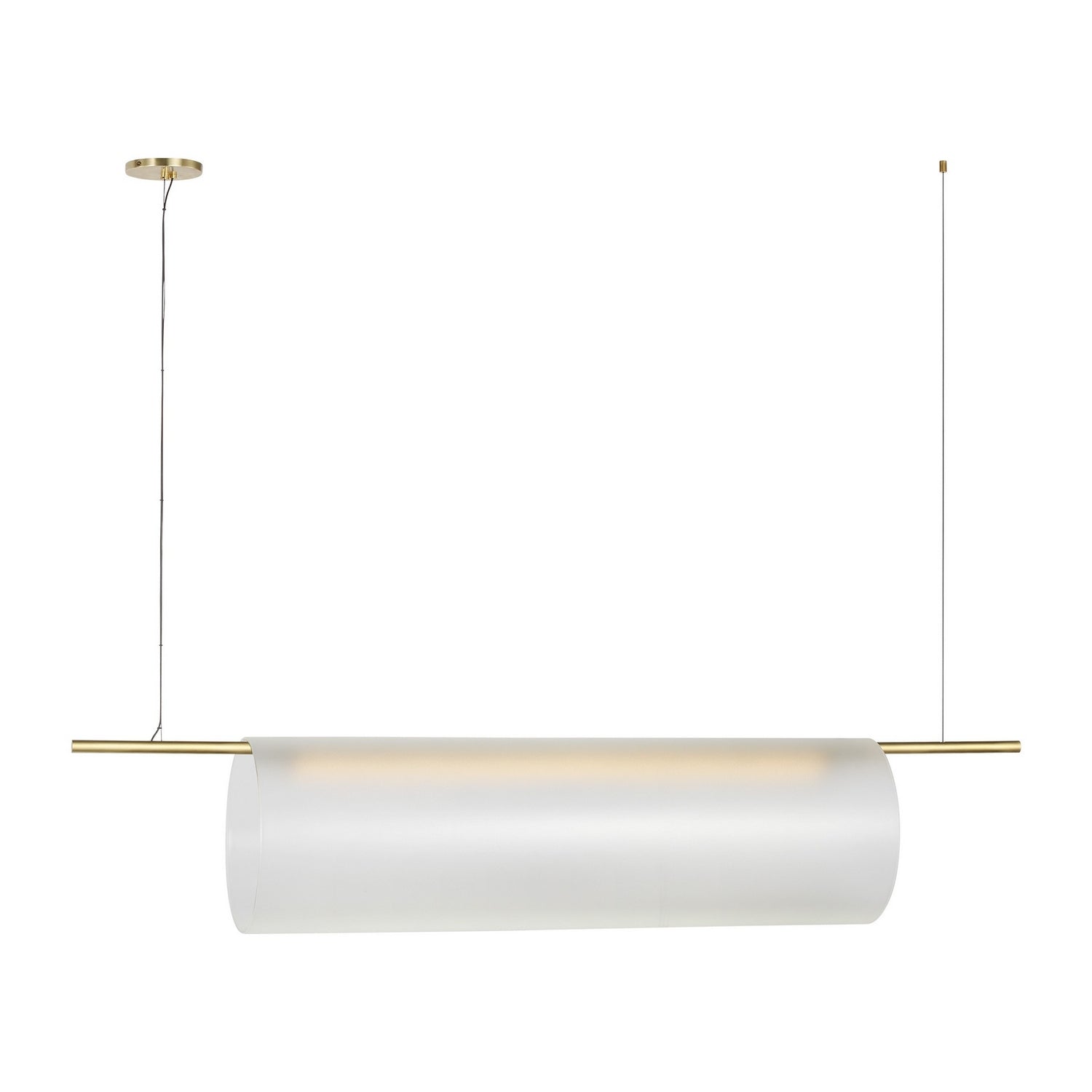 Visual Comfort Modern - PBLS80827HABEG - LED Linear Chandelier - Trace - Hand-Rubbed Antique Brass