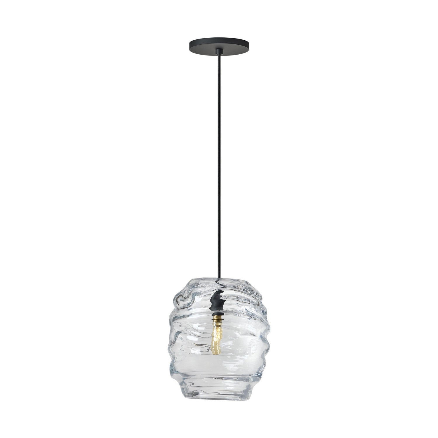 Visual Comfort Modern - SLPD865BCG - One Light Pendant - Audra - Nightshade Black