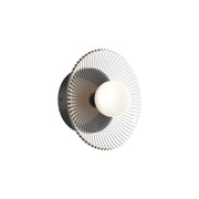 Alora - WV417510MBCR-UNV - LED Wall/Vanity - Hera - Matte Black/Clear Ribbed Glass