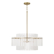 Capital Lighting - 358741AD - Four Light Pendant - Blair - Aged Brass