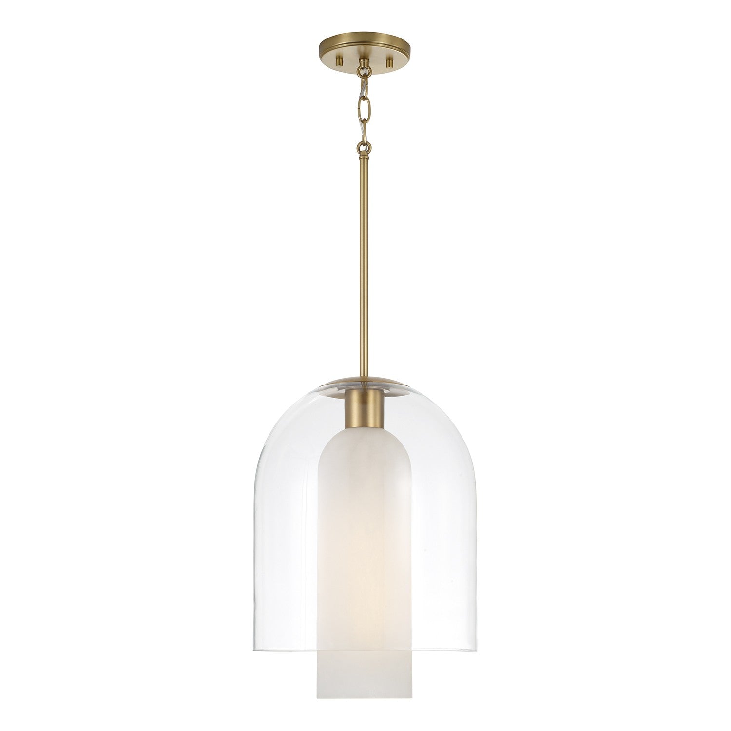 Capital Lighting - 358911AD - One Light Pendant - Liz - Aged Brass