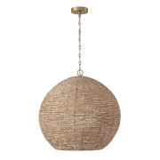 Capital Lighting - 359711LFB - One Light Pendant - Morada - Light Fawn and Matte Brass