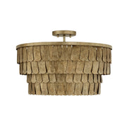 Capital Lighting - 361641AGO - Four Light Pendant - Arden - Ancestral Gold