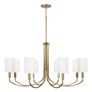 Capital Lighting - 459581AD-716 - Eight Light Chandelier - Adrian - Aged Brass