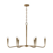 Capital Lighting - 459861ARG - Six Light Chandelier - Savari - Artisan Gold