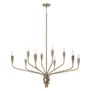 Capital Lighting - 460401ANB - Ten Light Chandelier - Palmer - Antiqued Brass