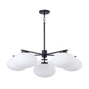 Capital Lighting - 460561MB - Six Light Chandelier - Soren - Matte Black