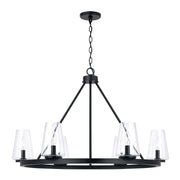Capital Lighting - 461961MB-662 - Six Light Chandelier - Aaron - Matte Black