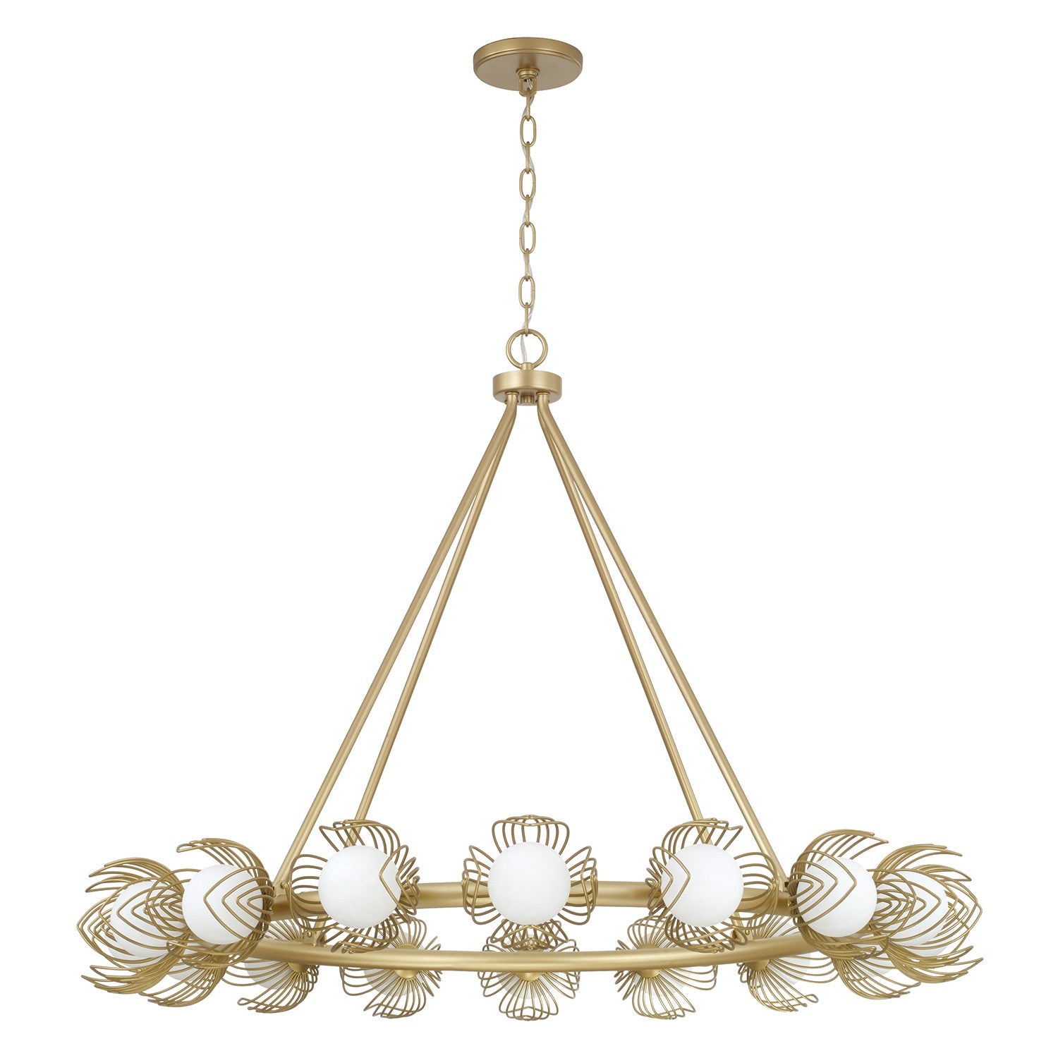 Capital Lighting - 462102GF - 16 Light Chandelier - Flora - Buffed Gold