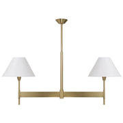 Capital Lighting - 860821AD-719 - Two Light Island Pendant - Leland - Aged Brass