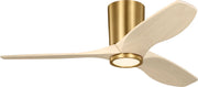 Visual Comfort Fan - 3SYRHSM44BBSWWOD - 44" Ceiling Fan - Seyra - Burnished Brass