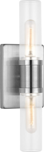 Visual Comfort Studio - 4465002CF-962 - Two Light Vanity - Keaton - Brushed Nickel/Brushed Nickel