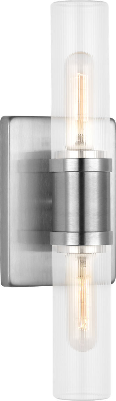 Visual Comfort Studio - 4465002CF-962 - Two Light Vanity - Keaton - Brushed Nickel/Brushed Nickel