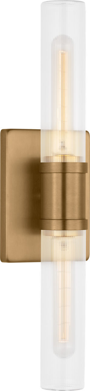 Visual Comfort Studio - 4565002CF-848 - Two Light Vanity - Keaton - Satin Brass/Satin Brass