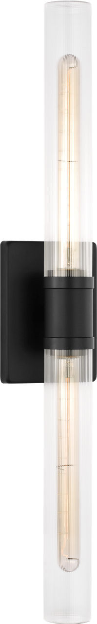 Visual Comfort Studio - 4665002CF-112 - Two Light Vanity - Keaton - Midnight Black/Midnight Black