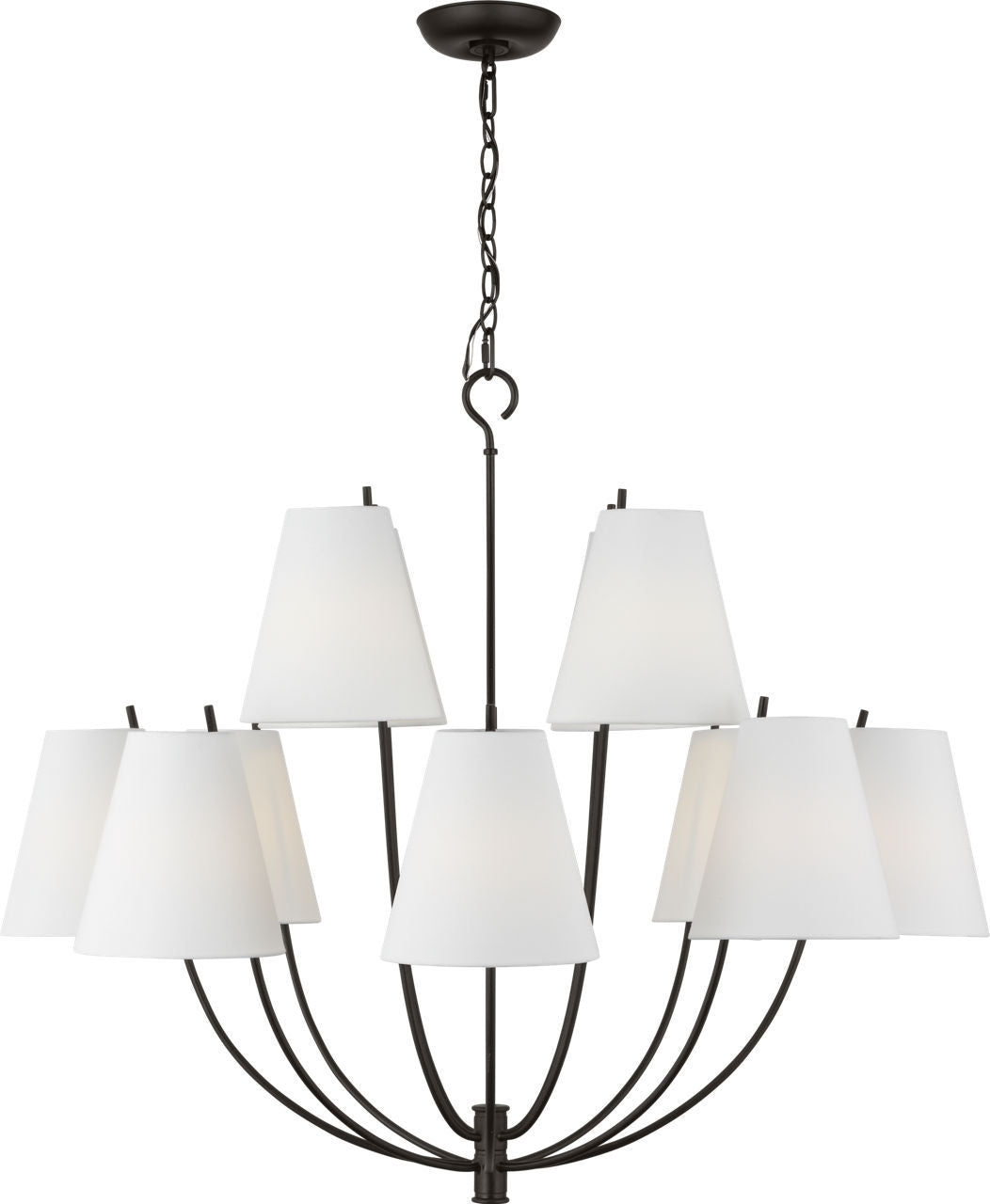 Visual Comfort Studio - CC18412AI - 12 Light Chandelier - Marina - Aged Iroged Iron