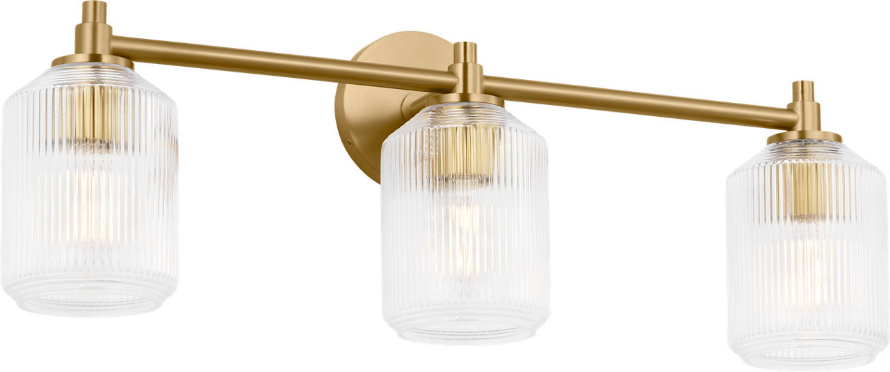 Visual Comfort Studio - CV1093BBS - Three Light Bath - Barstow - Burnished Brass/Burnished Brass