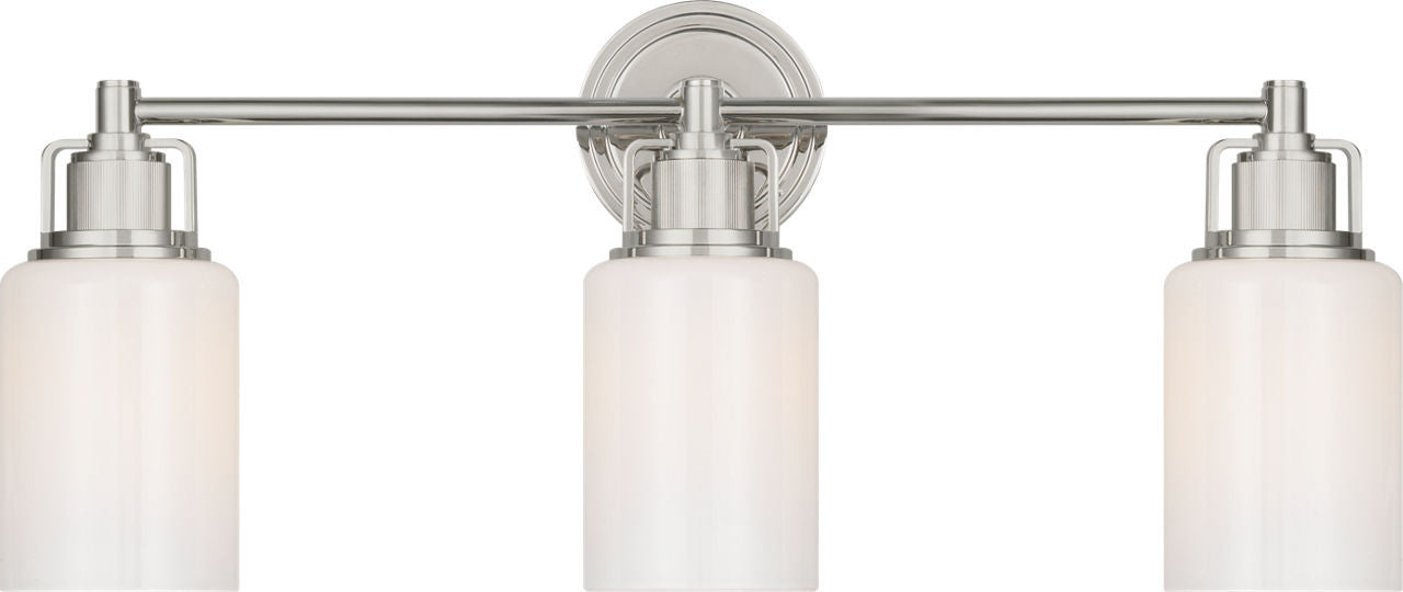 Visual Comfort Studio - CV1113PN - Three Light Bath - Ashford - Polished Nickel/Polished Nickel