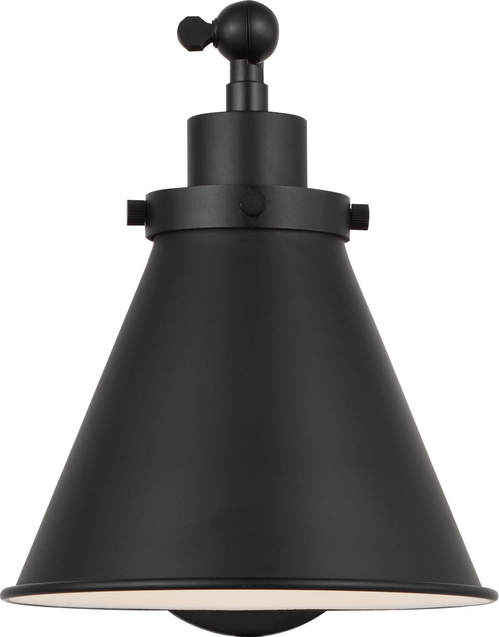 Visual Comfort Studio - CW1121MBK - One Light Wall Sconce - Wellfleet - Midnight Black/Midnight Black