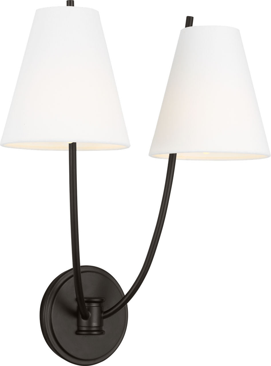 Visual Comfort Studio - CW1422AI - Two Light Wall Sconce - Marina - Aged Iroged Iron
