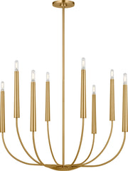 Visual Comfort Studio - EC1198BBS - Eight Light Chandelier - Lois - Burnished Brass/Burnished Brass