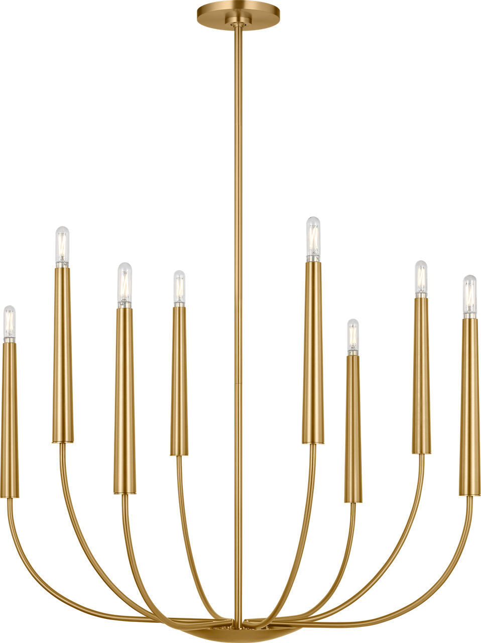 Visual Comfort Studio - EC1198BBS - Eight Light Chandelier - Lois - Burnished Brass/Burnished Brass