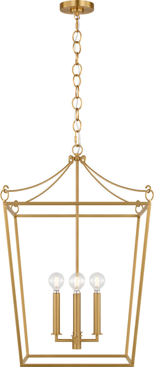 Visual Comfort Studio - KSC1174BBS - Four Light Lantern - Carlyle - Burnished Brass/Burnished Brass