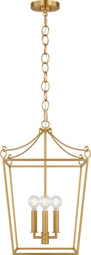 Visual Comfort Studio - KSC1183BBS - Three Light Lantern - Carlyle - Burnished Brass/Burnished Brass