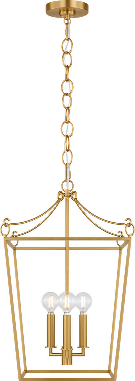 Visual Comfort Studio - KSC1183BBS - Three Light Lantern - Carlyle - Burnished Brass/Burnished Brass