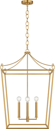Visual Comfort Studio - KSC1194BBS - Four Light Lantern - Carlyle - Burnished Brass/Burnished Brass