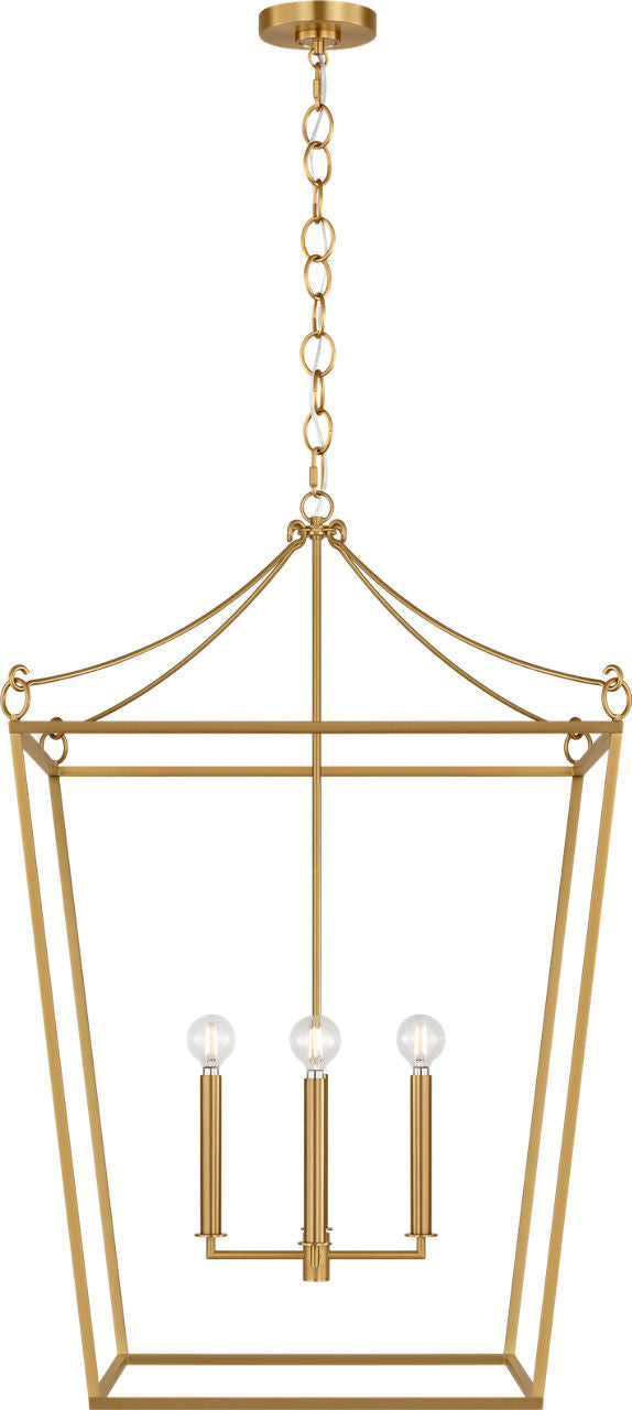 Visual Comfort Studio - KSC1204BBS - Four Light Lantern - Carlyle - Burnished Brass/Burnished Brass